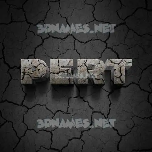 pert in Cracked Stone style - 3D name wallpaper pert in Cracked Stone style - 3D name wallpaper