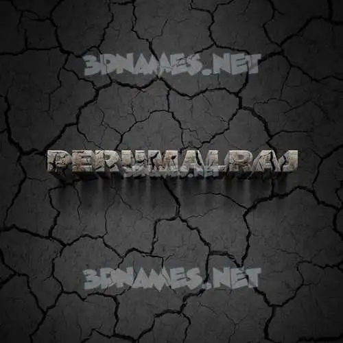 perumalraj in Cracked Stone style - 3D name wallpaper perumalraj in Cracked Stone style - 3D name wallpaper