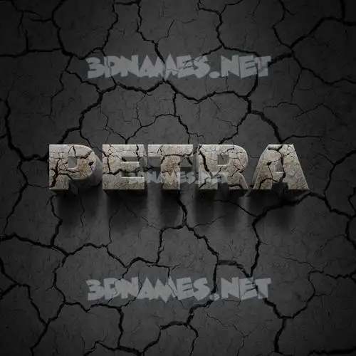 petra in Cracked Stone style - 3D name wallpaper petra in Cracked Stone style - 3D name wallpaper