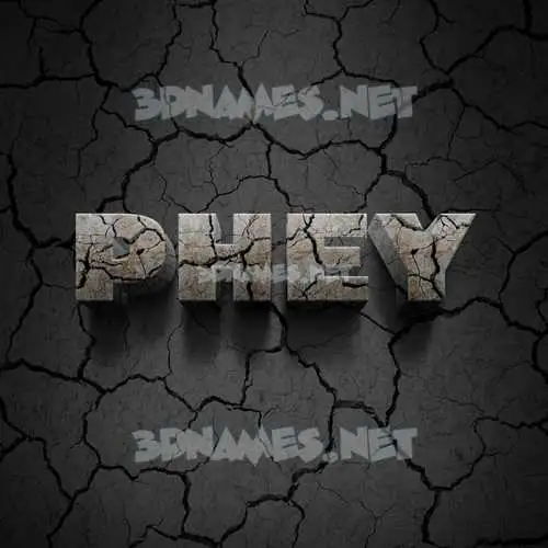 phey in Cracked Stone style - 3D name wallpaper phey in Cracked Stone style - 3D name wallpaper