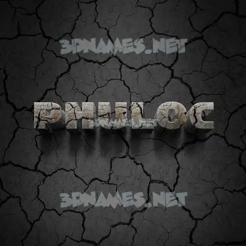phuloc in Cracked Stone style - 3D name wallpaper phuloc in Cracked Stone style - 3D name wallpaper