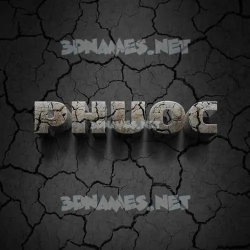 phuoc in Cracked Stone style - 3D name wallpaper phuoc in Cracked Stone style - 3D name wallpaper