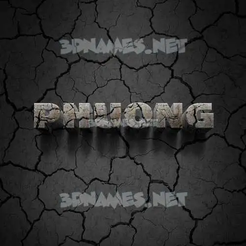 phuong in Cracked Stone style - 3D name wallpaper phuong in Cracked Stone style - 3D name wallpaper