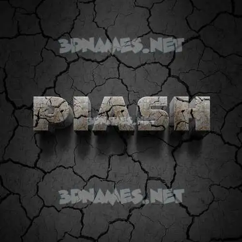 piash in Cracked Stone style - 3D name wallpaper piash in Cracked Stone style - 3D name wallpaper