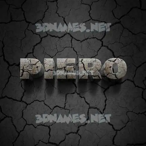 piero in Cracked Stone style - 3D name wallpaper piero in Cracked Stone style - 3D name wallpaper