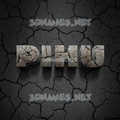 pihu in Cracked Stone style - 3D name wallpaper pihu in Cracked Stone style - 3D name wallpaper