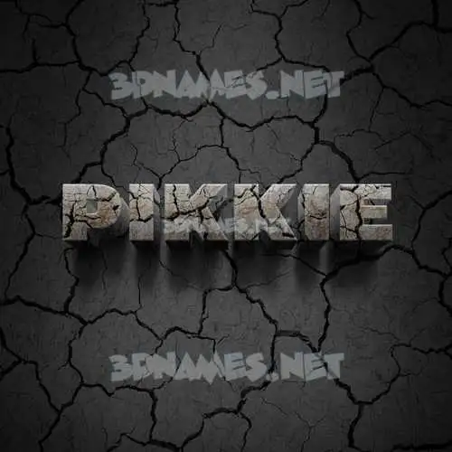 pikkie in Cracked Stone style - 3D name wallpaper pikkie in Cracked Stone style - 3D name wallpaper