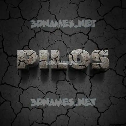 pilos in Cracked Stone style - 3D name wallpaper pilos in Cracked Stone style - 3D name wallpaper