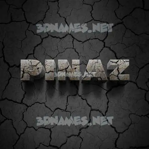 pinaz in Cracked Stone style - 3D name wallpaper pinaz in Cracked Stone style - 3D name wallpaper