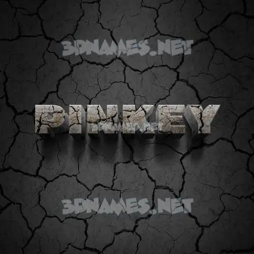 pinkey in Cracked Stone style - 3D name wallpaper pinkey in Cracked Stone style - 3D name wallpaper