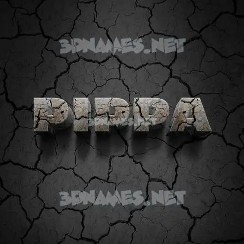 pippa in Cracked Stone style - 3D name wallpaper pippa in Cracked Stone style - 3D name wallpaper