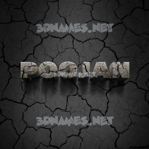 poojan in Cracked Stone style - 3D name wallpaper poojan in Cracked Stone style - 3D name wallpaper