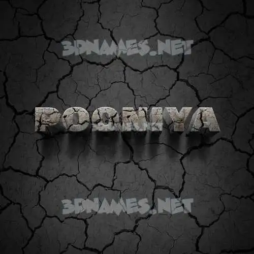pooniya in Cracked Stone style - 3D name wallpaper pooniya in Cracked Stone style - 3D name wallpaper