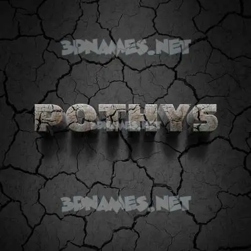 pothys in Cracked Stone style - 3D name wallpaper pothys in Cracked Stone style - 3D name wallpaper