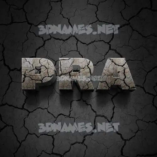 pra in Cracked Stone style - 3D name wallpaper pra in Cracked Stone style - 3D name wallpaper