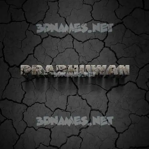 prabhuwan in Cracked Stone style - 3D name wallpaper prabhuwan in Cracked Stone style - 3D name wallpaper