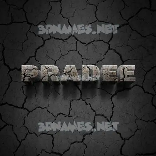 pradee in Cracked Stone style - 3D name wallpaper pradee in Cracked Stone style - 3D name wallpaper