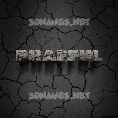 prafful in Cracked Stone style - 3D name wallpaper prafful in Cracked Stone style - 3D name wallpaper