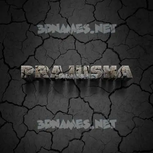 prajusha in Cracked Stone style - 3D name wallpaper prajusha in Cracked Stone style - 3D name wallpaper