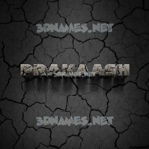 prakaash in Cracked Stone style - 3D name wallpaper prakaash in Cracked Stone style - 3D name wallpaper