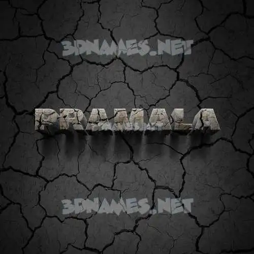 pramala in Cracked Stone style - 3D name wallpaper pramala in Cracked Stone style - 3D name wallpaper