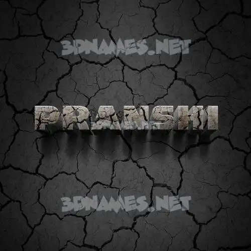pranshi in Cracked Stone style - 3D name wallpaper pranshi in Cracked Stone style - 3D name wallpaper