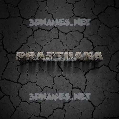 prarthana in Cracked Stone style - 3D name wallpaper prarthana in Cracked Stone style - 3D name wallpaper