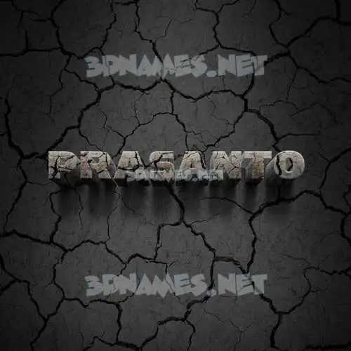 prasanto in Cracked Stone style - 3D name wallpaper prasanto in Cracked Stone style - 3D name wallpaper