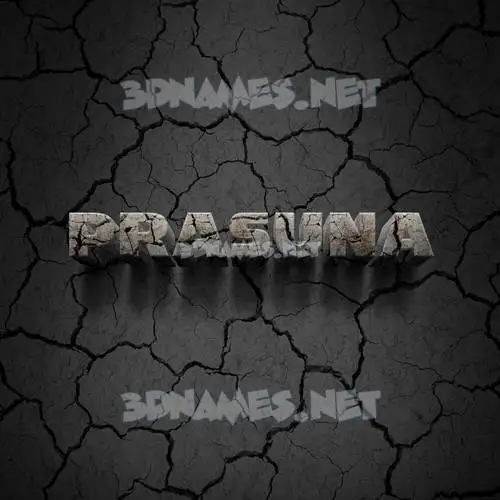 prasuna in Cracked Stone style - 3D name wallpaper prasuna in Cracked Stone style - 3D name wallpaper