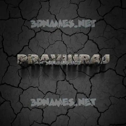 pravinraj in Cracked Stone style - 3D name wallpaper pravinraj in Cracked Stone style - 3D name wallpaper