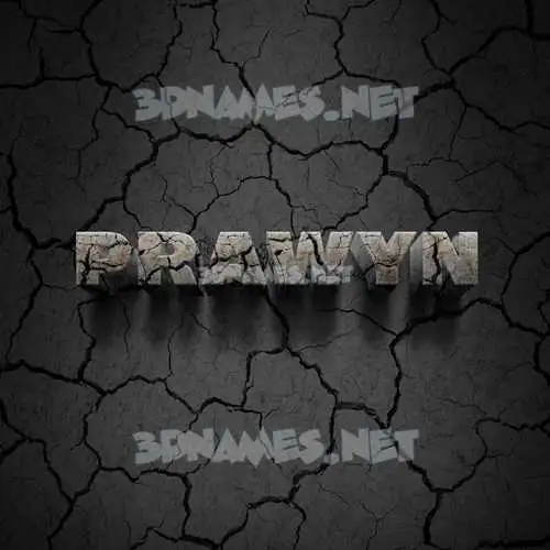 prawyn in Cracked Stone style - 3D name wallpaper prawyn in Cracked Stone style - 3D name wallpaper