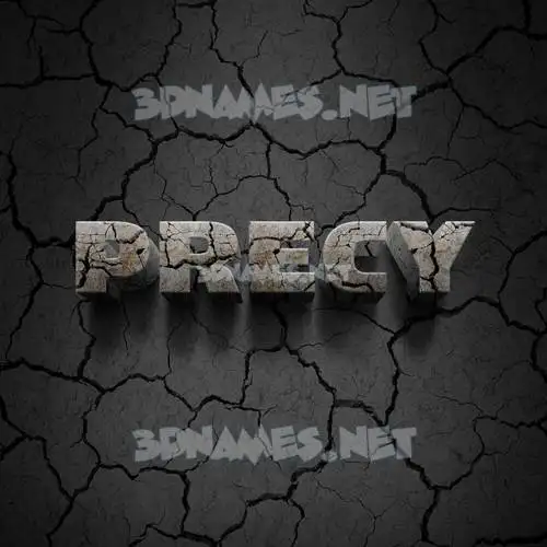 precy in Cracked Stone style - 3D name wallpaper precy in Cracked Stone style - 3D name wallpaper