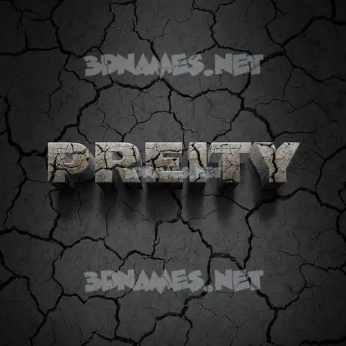 preity in Cracked Stone style - 3D name wallpaper preity in Cracked Stone style - 3D name wallpaper