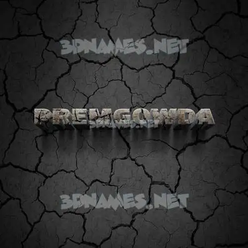 premgowda in Cracked Stone style - 3D name wallpaper premgowda in Cracked Stone style - 3D name wallpaper