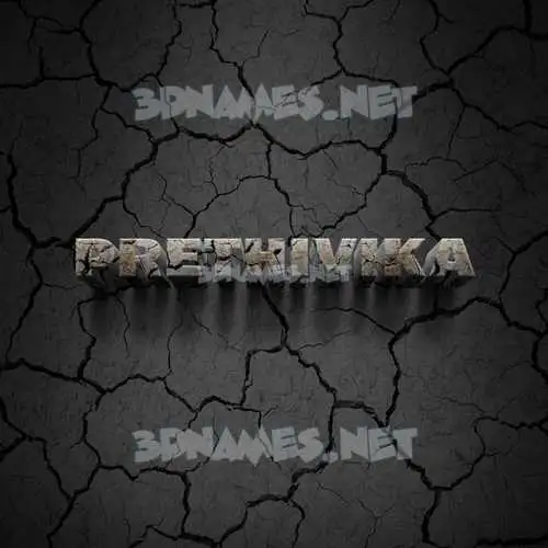 prethivika in Cracked Stone style - 3D name wallpaper prethivika in Cracked Stone style - 3D name wallpaper
