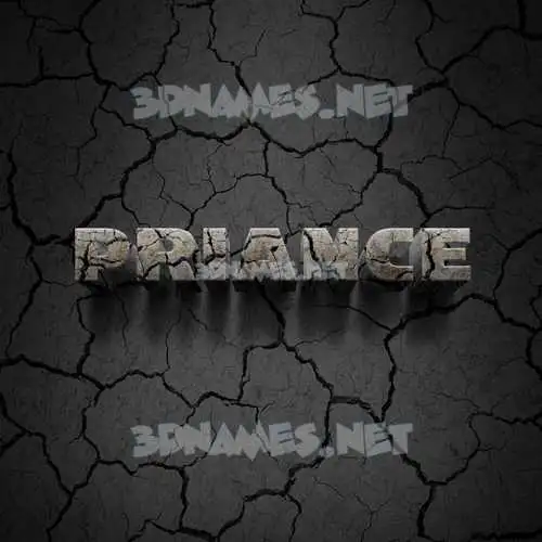 priance in Cracked Stone style - 3D name wallpaper priance in Cracked Stone style - 3D name wallpaper