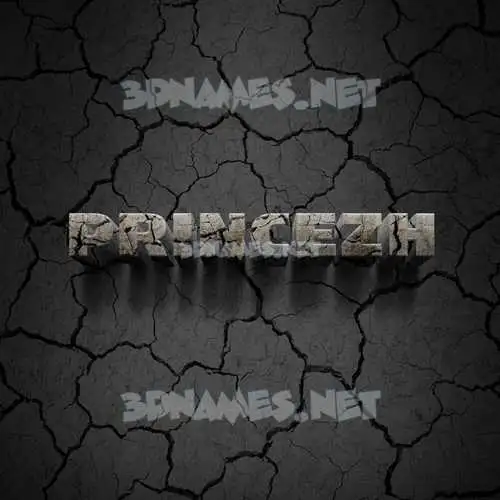 princezh in Cracked Stone style - 3D name wallpaper princezh in Cracked Stone style - 3D name wallpaper