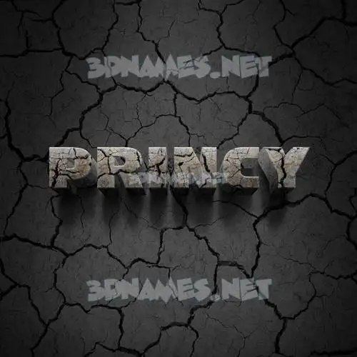 princy in Cracked Stone style - 3D name wallpaper princy in Cracked Stone style - 3D name wallpaper
