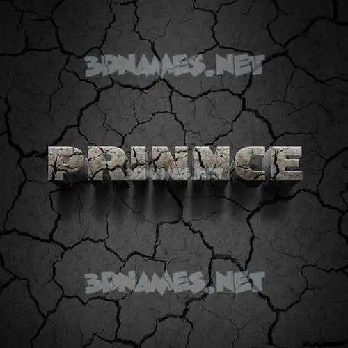 prinnce in Cracked Stone style - 3D name wallpaper prinnce in Cracked Stone style - 3D name wallpaper