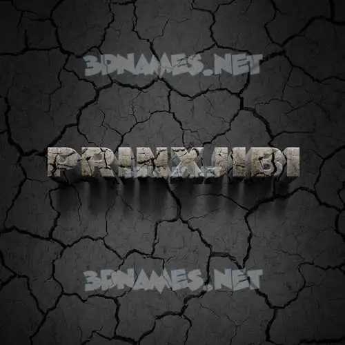 prinxjibi in Cracked Stone style - 3D name wallpaper prinxjibi in Cracked Stone style - 3D name wallpaper