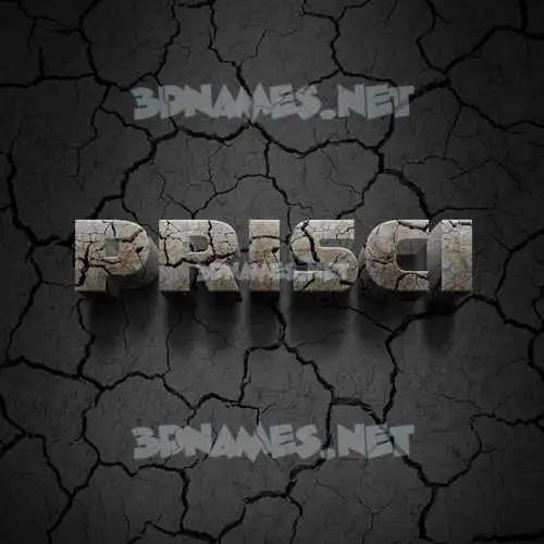 prisci in Cracked Stone style - 3D name wallpaper prisci in Cracked Stone style - 3D name wallpaper