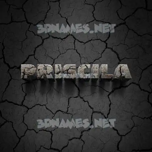 priscila in Cracked Stone style - 3D name wallpaper priscila in Cracked Stone style - 3D name wallpaper