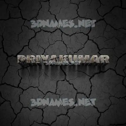 priyakumar in Cracked Stone style - 3D name wallpaper priyakumar in Cracked Stone style - 3D name wallpaper
