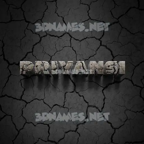 priyansi in Cracked Stone style - 3D name wallpaper priyansi in Cracked Stone style - 3D name wallpaper
