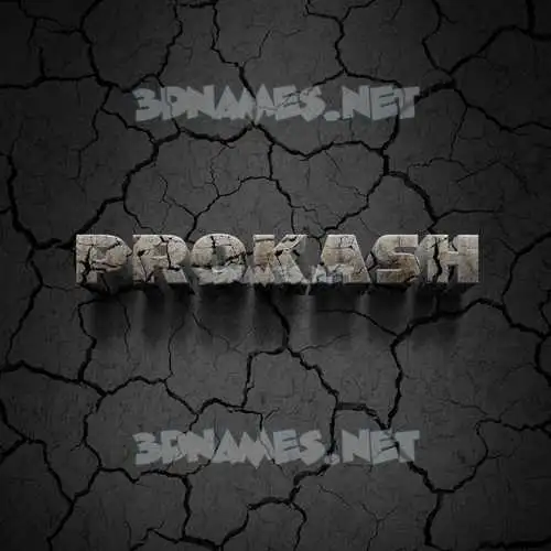 prokash in Cracked Stone style - 3D name wallpaper prokash in Cracked Stone style - 3D name wallpaper