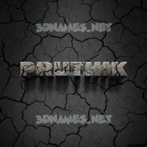 pruthik in Cracked Stone style - 3D name wallpaper pruthik in Cracked Stone style - 3D name wallpaper