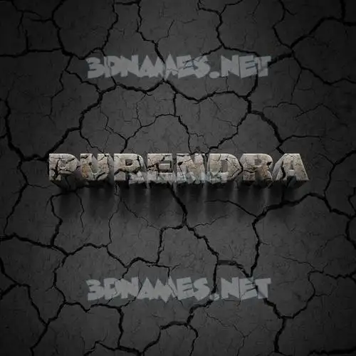 purendra in Cracked Stone style - 3D name wallpaper purendra in Cracked Stone style - 3D name wallpaper