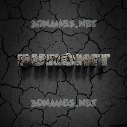 purohit in Cracked Stone style - 3D name wallpaper purohit in Cracked Stone style - 3D name wallpaper