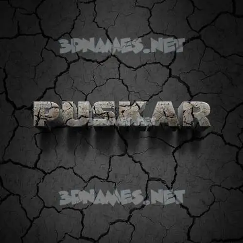 puskar in Cracked Stone style - 3D name wallpaper puskar in Cracked Stone style - 3D name wallpaper