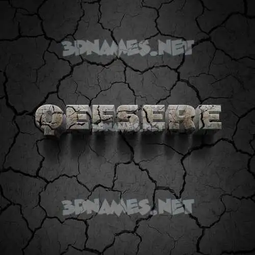 qefsere in Cracked Stone style - 3D name wallpaper qefsere in Cracked Stone style - 3D name wallpaper